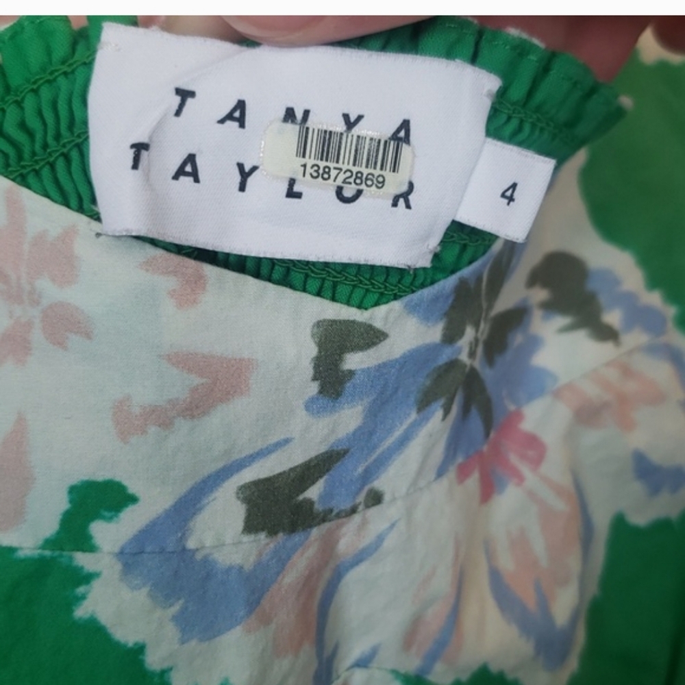 Tanya Taylor Danielle Floral Print Puff Sleeve Dress - Picture 13 of 16